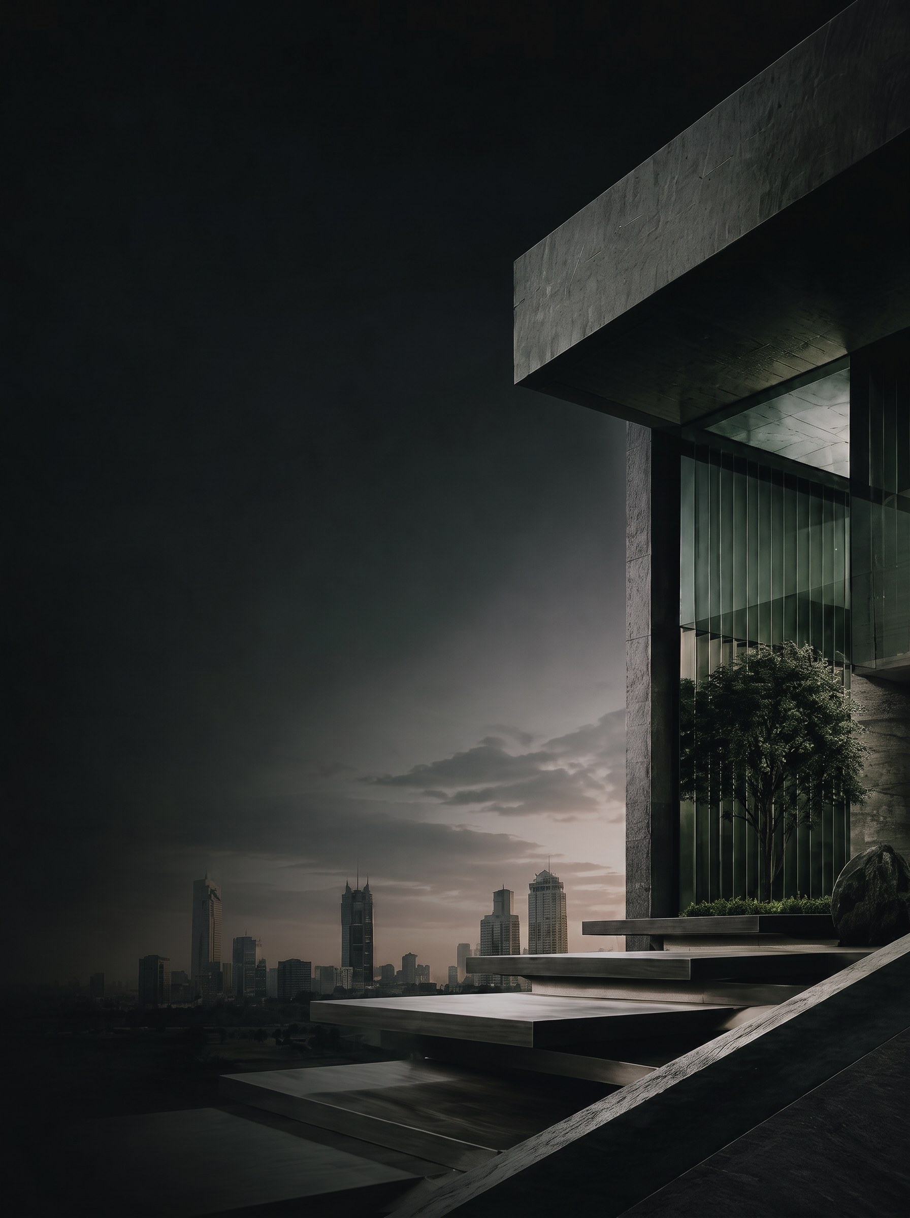 Modern staircase and architecture
